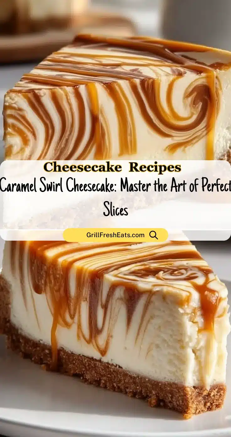 Caramel Swirl Cheesecake: Master the Art of Perfect Slices 1 Caramel Swirl Cheesecake: Master the Art of Perfect Slices