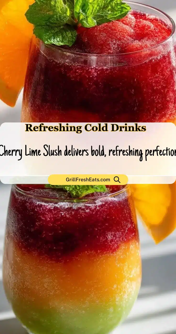 Cherry Lime Slush delivers bold, refreshing perfection