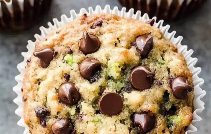 Chocolate Chip Zucchini Muffins 3 Chocolate Chip Zucchini Muffins