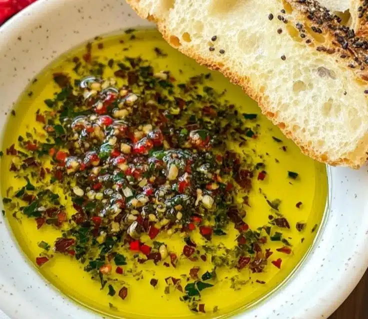 Delicious bread dipping oil recipe inspired by Carrabba's