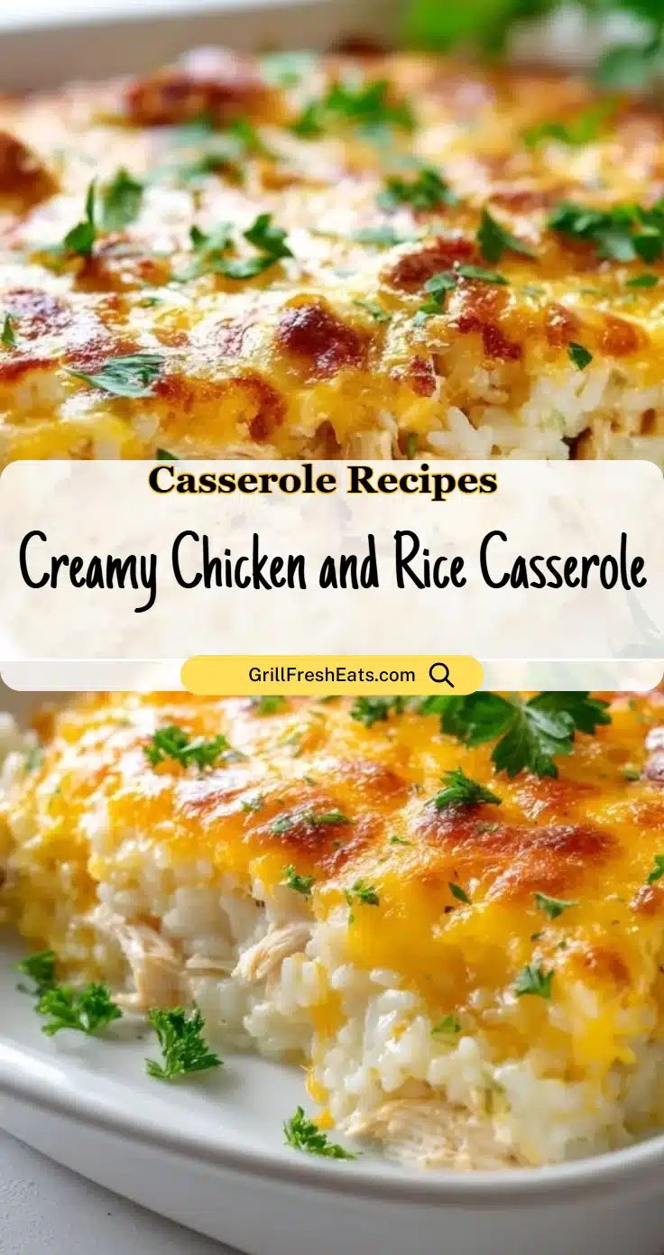 Creamy Chicken and Rice Casserole 1 Creamy Chicken and Rice Casserole