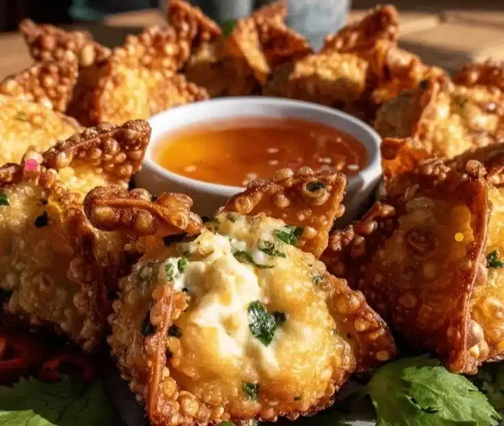 Crispy Air Fryer Crab Rangoon