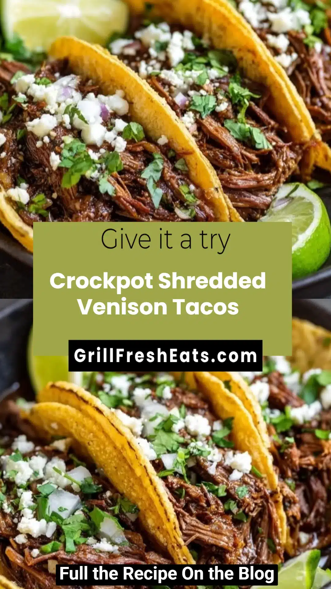Crockpot Shredded Venison Tacos