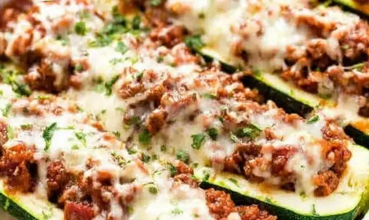 Easy Ground Beef Zucchini Boats 3 Easy Ground Beef Zucchini Boats