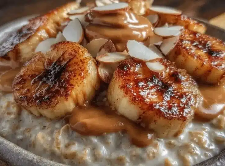 Easy Overnight Steel-Cut Oats with Caramelized Banana