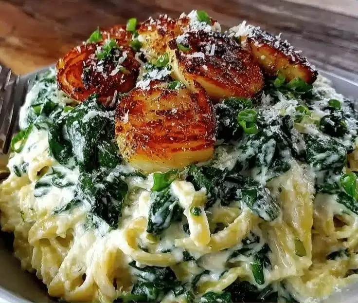 Easy Vegan Creamy Cashew Alfredo with Roasted Garlic