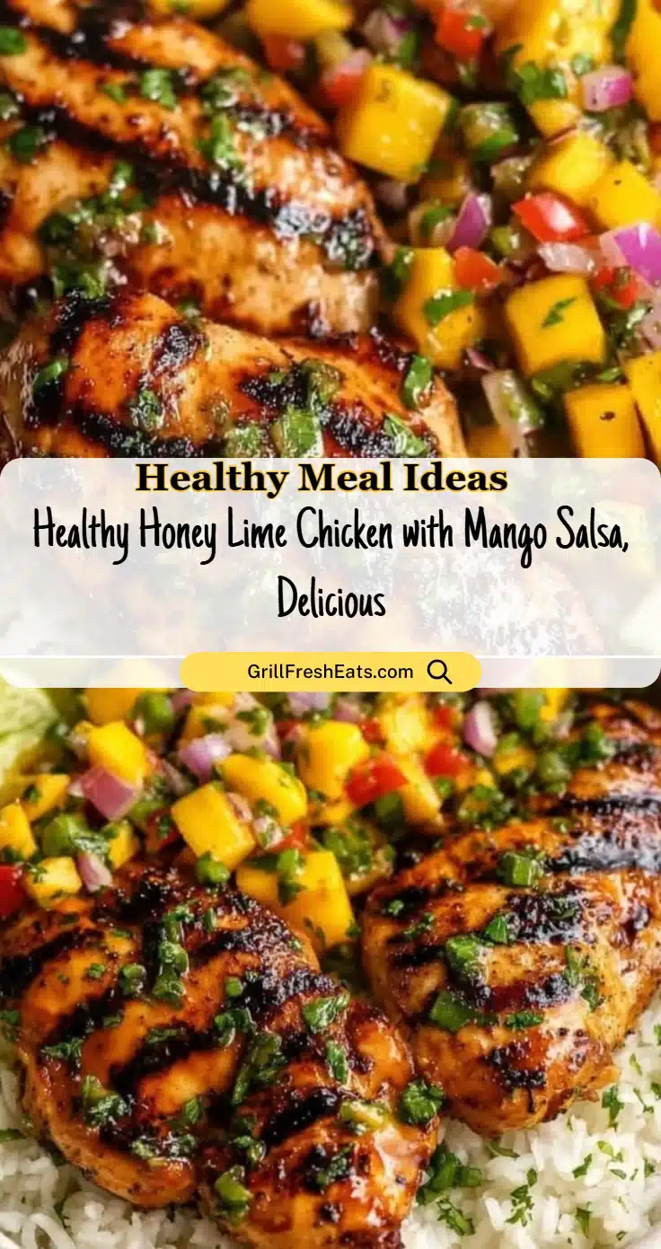 Healthy Honey Lime Chicken with Mango Salsa, Delicious