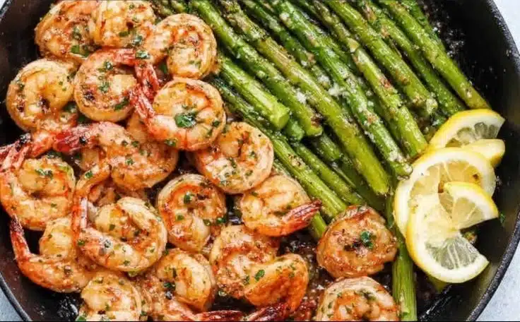 Lemon Garlic Shrimp and Asparagus 4 Lemon Garlic Shrimp and Asparagus