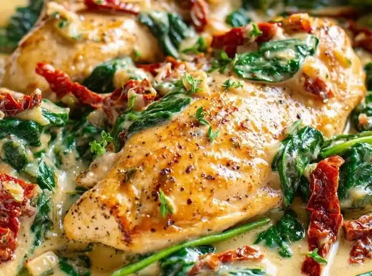 Low Carb Creamy Tuscan Chicken 4 Low Carb Creamy Tuscan Chicken