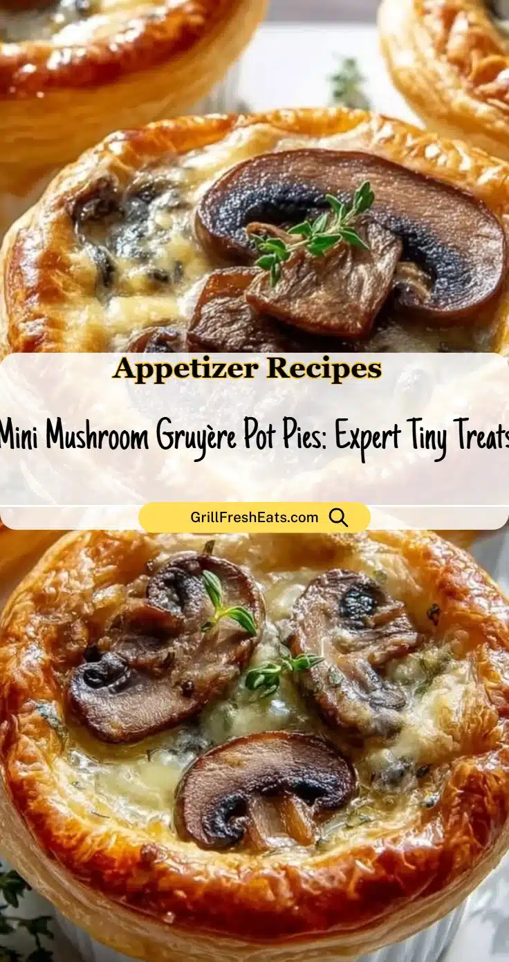 Mini Mushroom Gruyère Pot Pies: Expert Tiny Treats 1 Mini Mushroom Gruyère Pot Pies: Expert Tiny Treats
