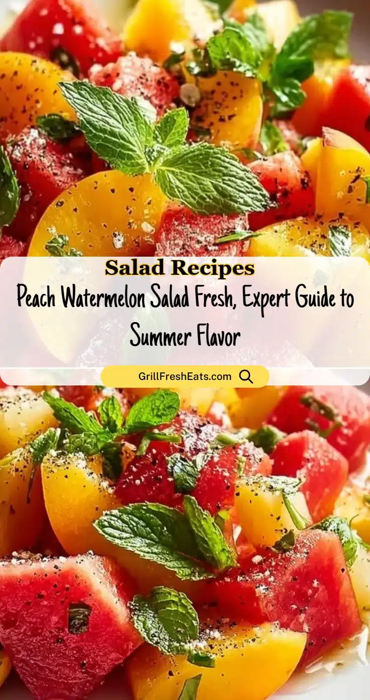 Peach Watermelon Salad Fresh, Expert Guide to Summer Flavor