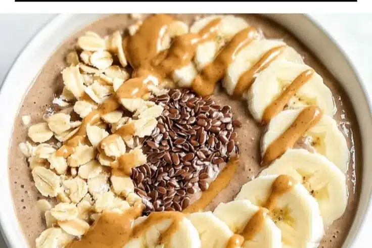 Peanut Butter Banana Smoothie Bowl 3 Peanut Butter Banana Smoothie Bowl