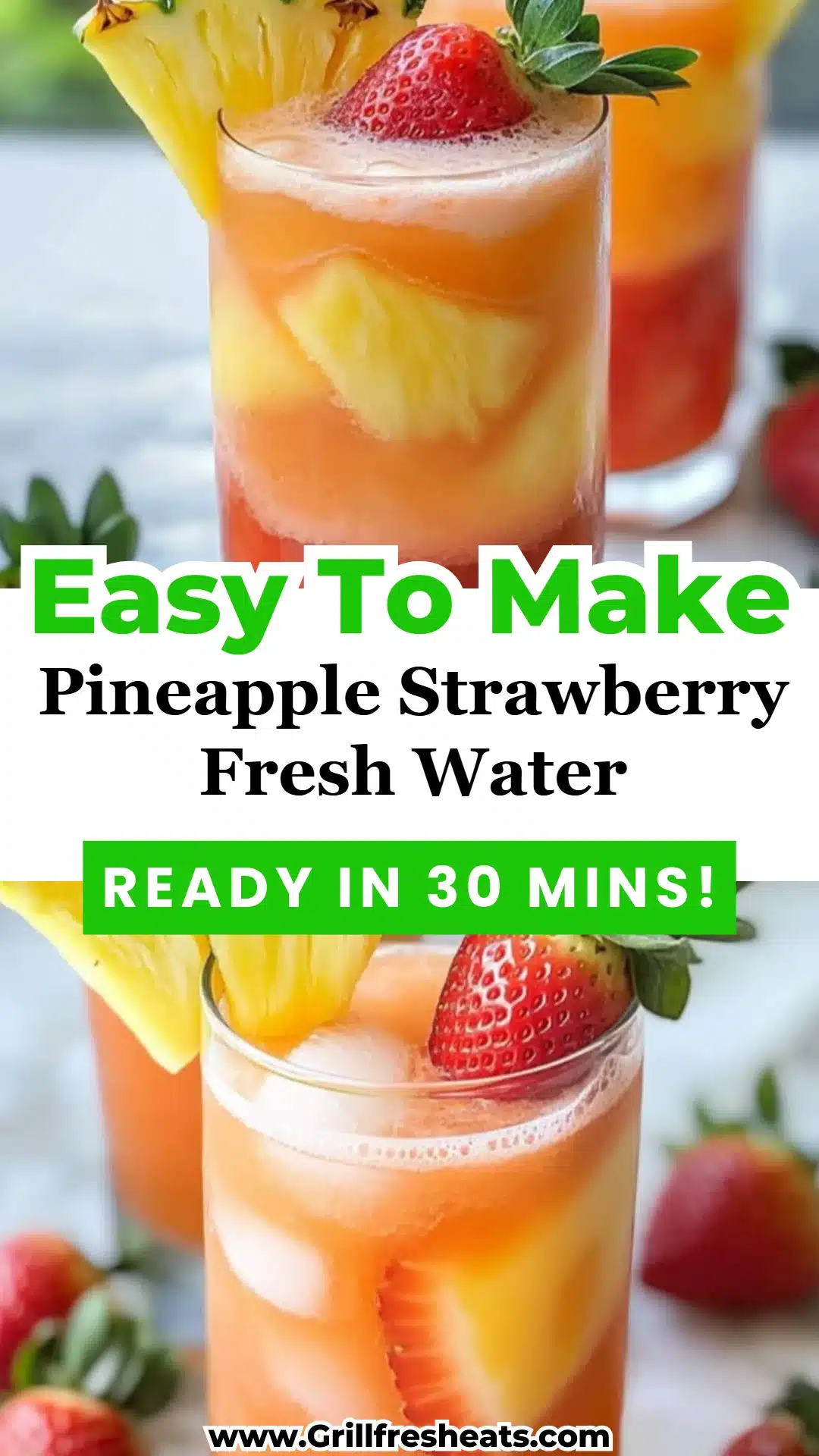Pineapple Strawberry Fresh Water