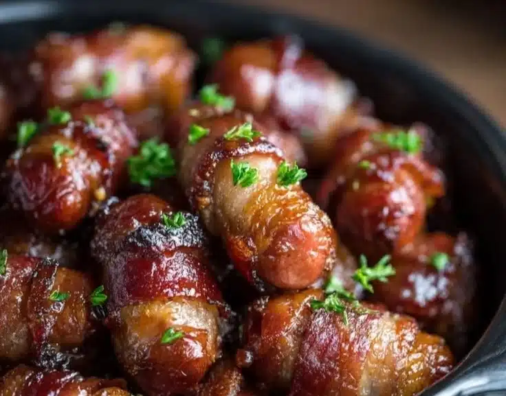Slow Cooker Bacon Wrapped Smokies That Will Have You Coming Back for More 2 Slow Cooker Bacon Wrapped Smokies That Will Have You Coming Back for More