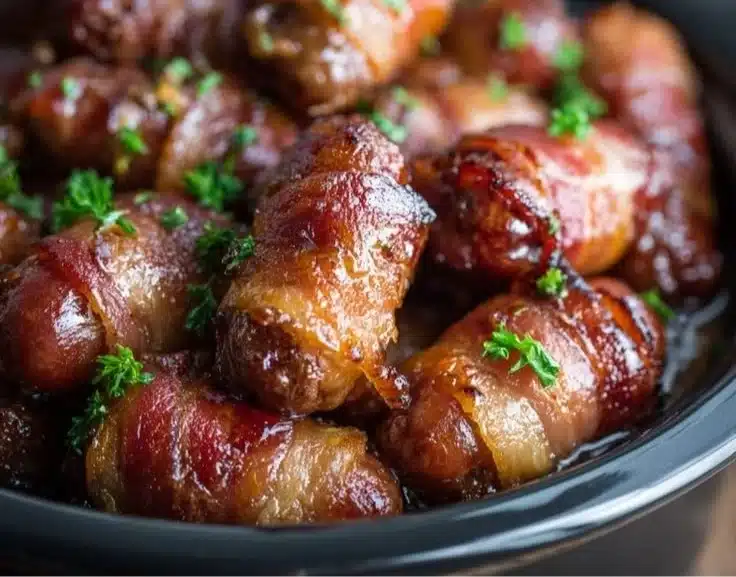 Slow Cooker Bacon Wrapped Smokies That Will Have You Coming Back for More 3 Slow Cooker Bacon Wrapped Smokies That Will Have You Coming Back for More