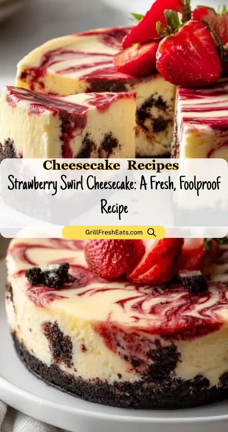Strawberry Swirl Cheesecake: A Fresh, Foolproof Recipe 1 Strawberry Swirl Cheesecake: A Fresh, Foolproof Recipe