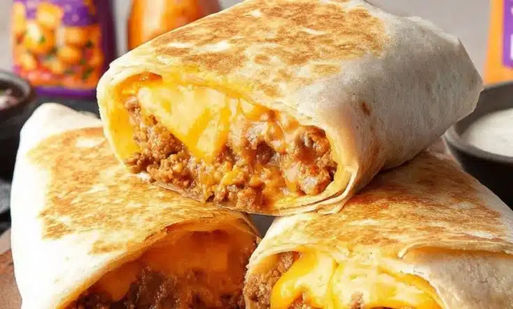 Taco Bell Copycat Grilled Cheese Burrito