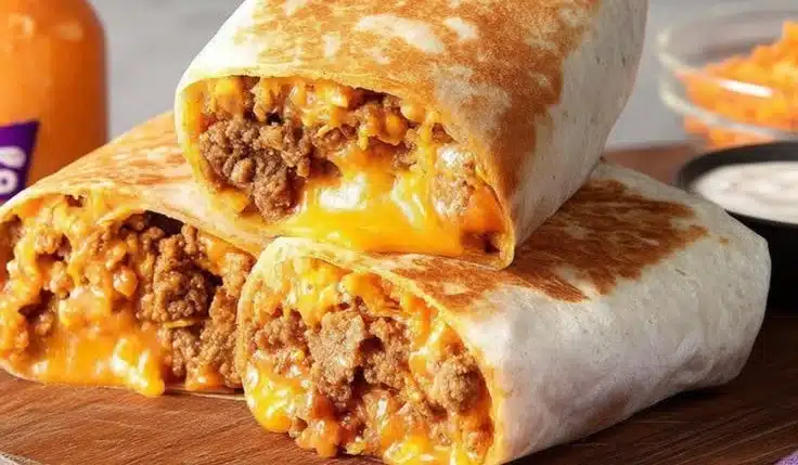 Taco Bell Copycat Grilled Cheese Burrito