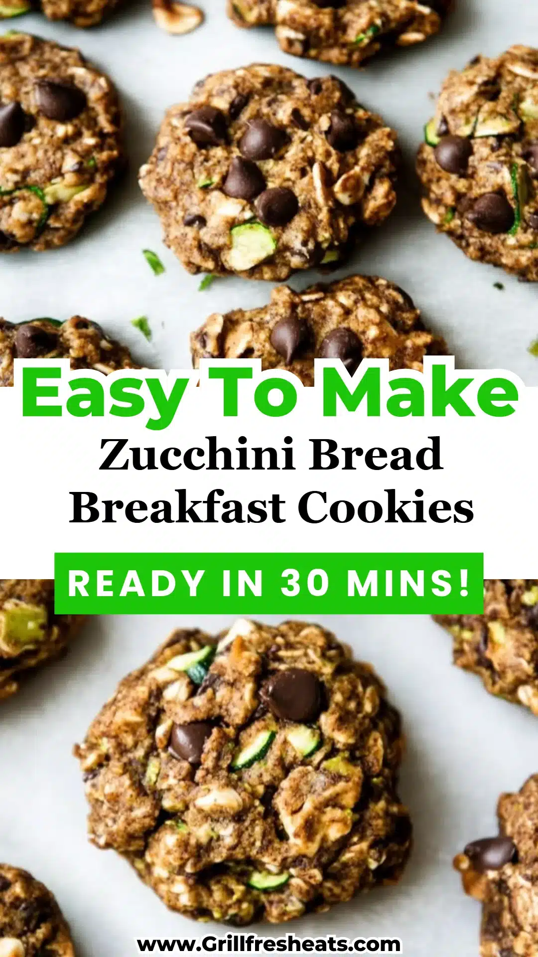 Zucchini Bread Breakfast Cookies