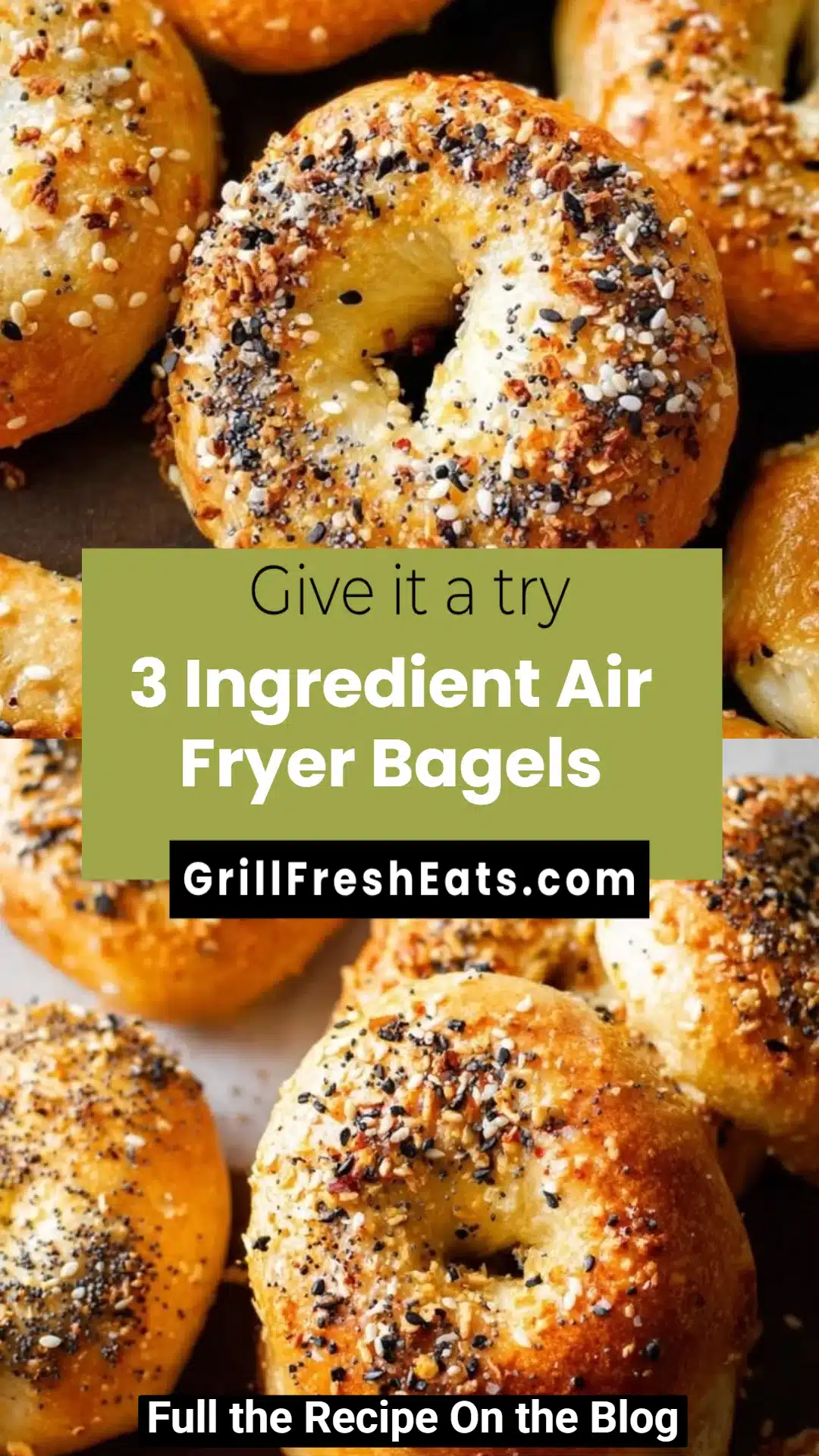 3 Ingredient Air Fryer Bagels 1 3 Ingredient Air Fryer Bagels