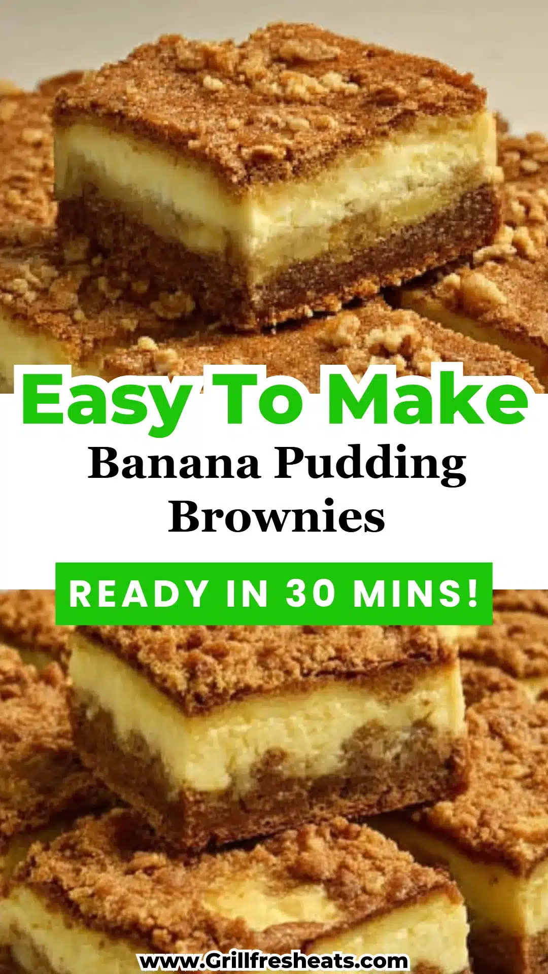 Banana Pudding Brownies 1 Banana Pudding Brownies