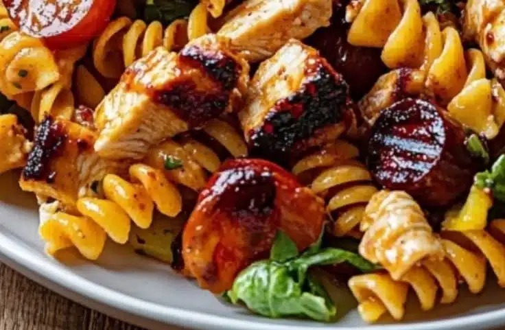 BBQ Chicken Ranch Pasta Salad