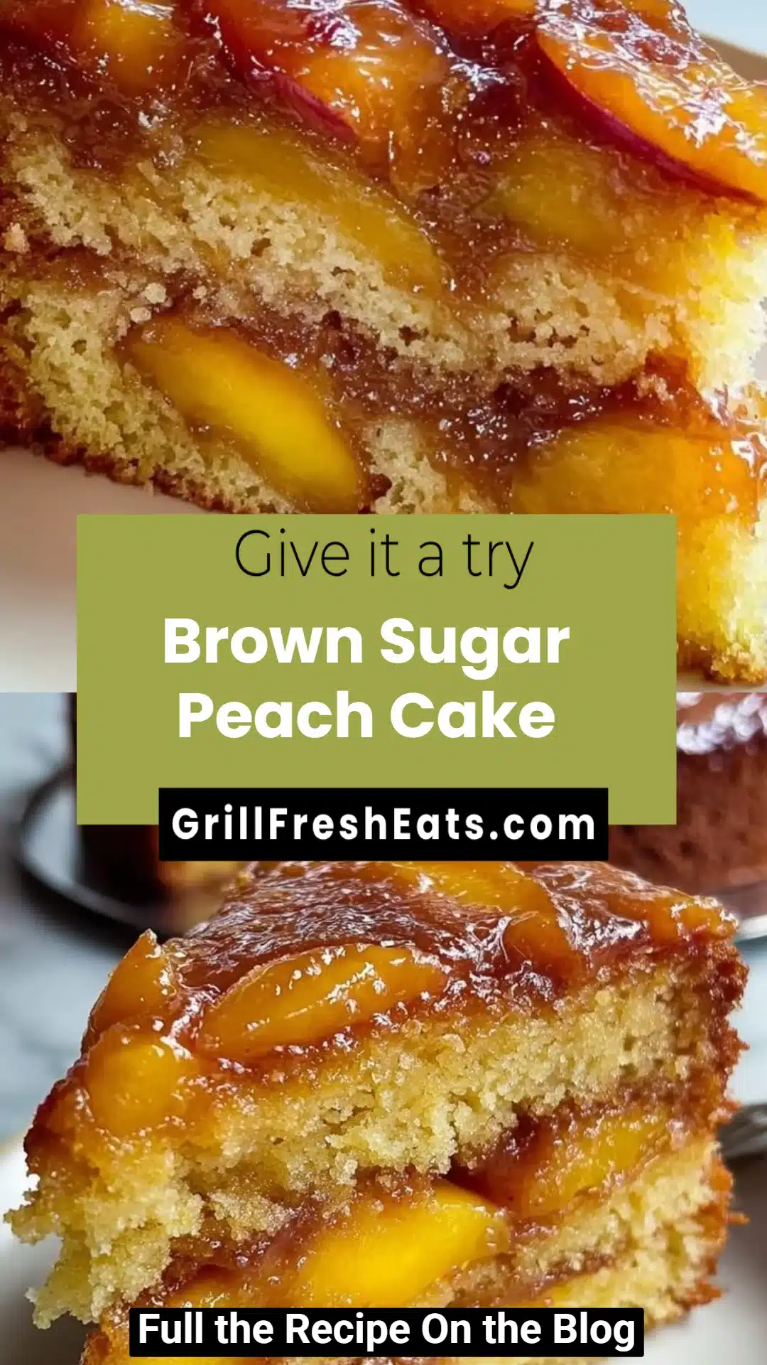 Brown Sugar Peach Cake