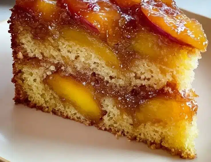 Brown Sugar Peach Cake