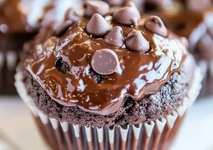 Chocolate Lovers Chocolate Chocolate-Chip Muffins 2 Chocolate Lovers Chocolate Chocolate-Chip Muffins
