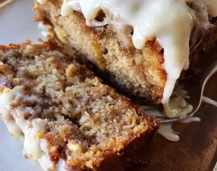 Cinnamon Roll Banana Bread 2 Cinnamon Roll Banana Bread