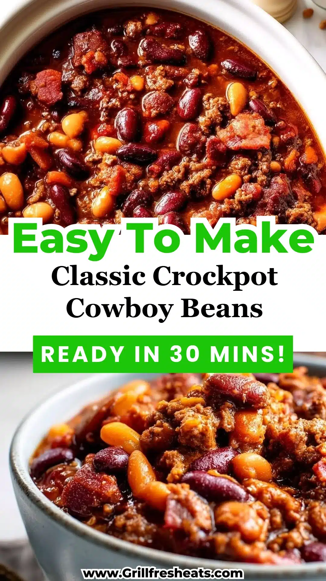 Classic Crockpot Cowboy Beans