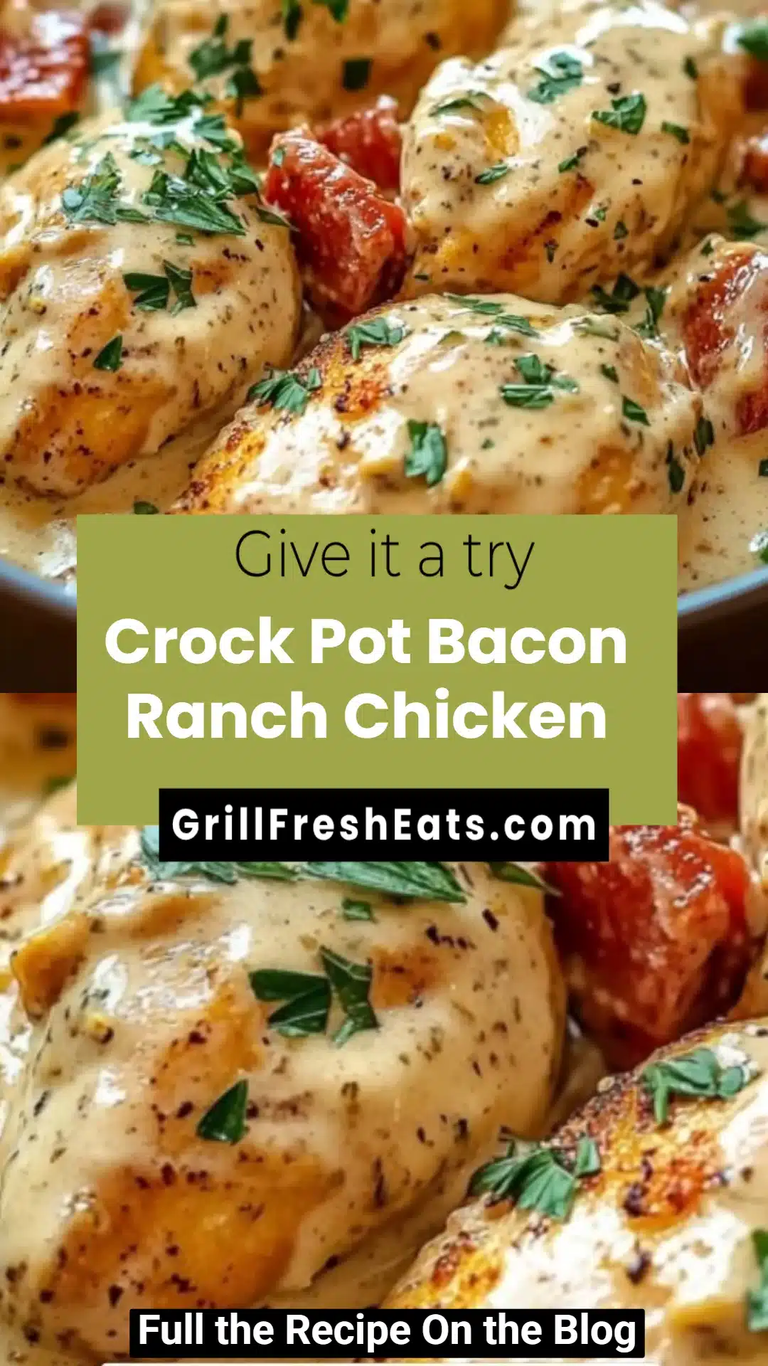 Crock Pot Bacon Ranch Chicken