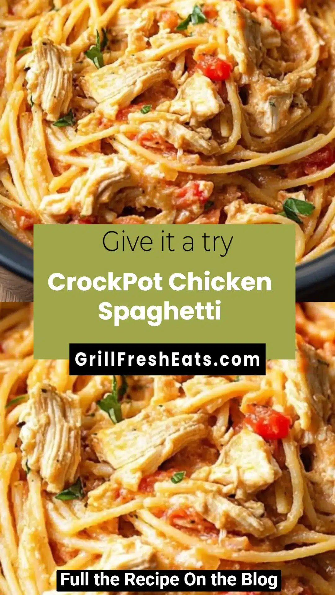 CrockPot Chicken Spaghetti