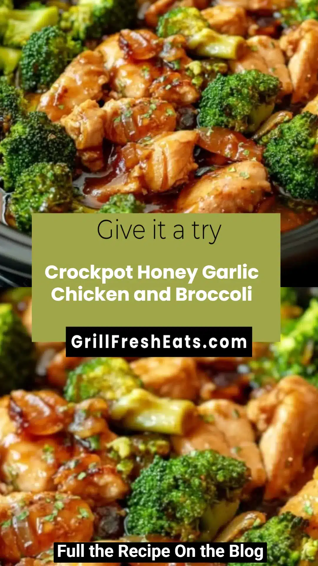 Crockpot Honey Garlic Chicken and Broccoli