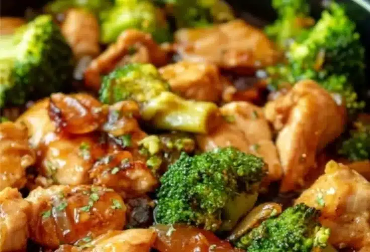 Crockpot Honey Garlic Chicken and Broccoli