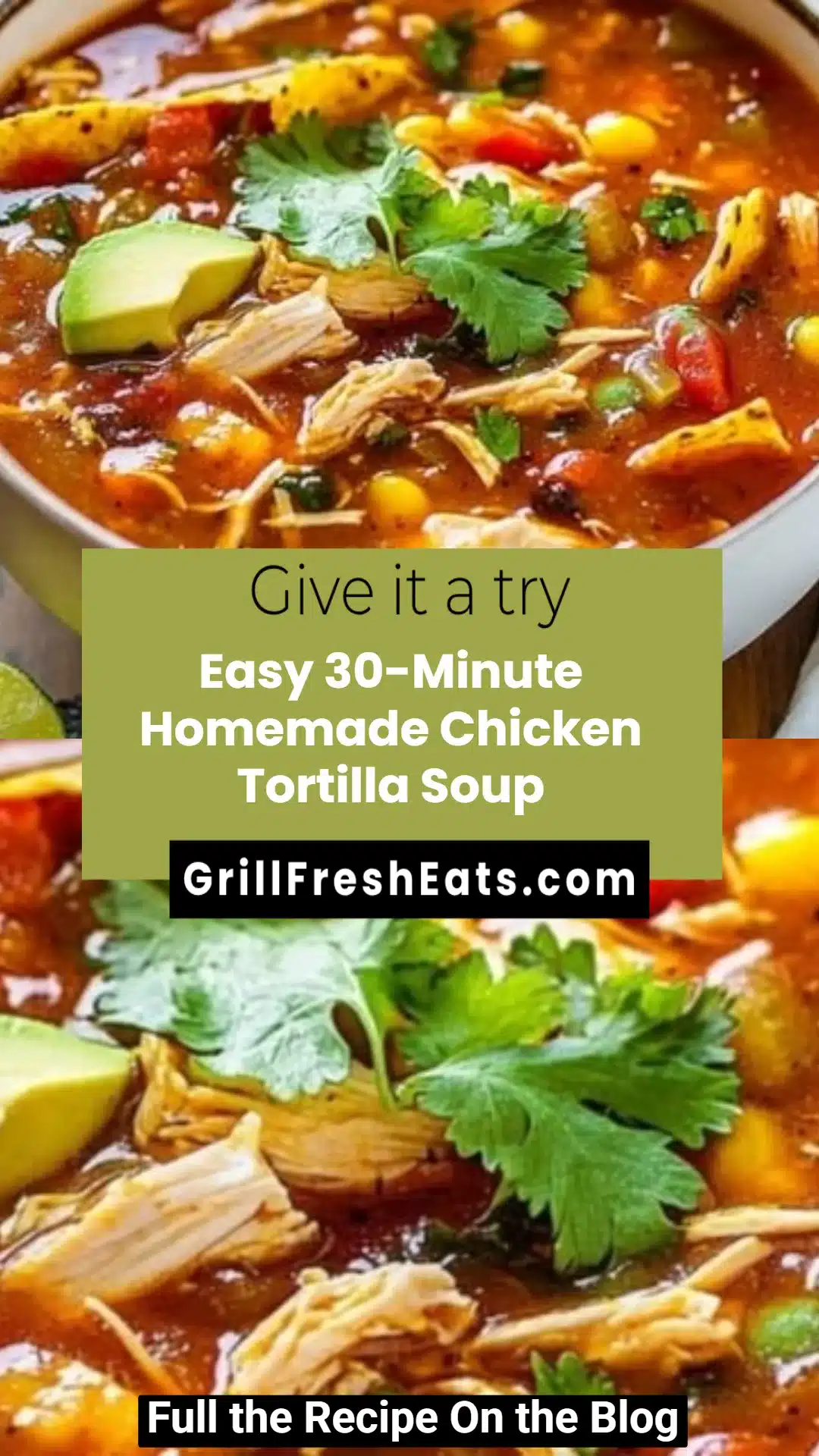 Easy 30-Minute Homemade Chicken Tortilla Soup
