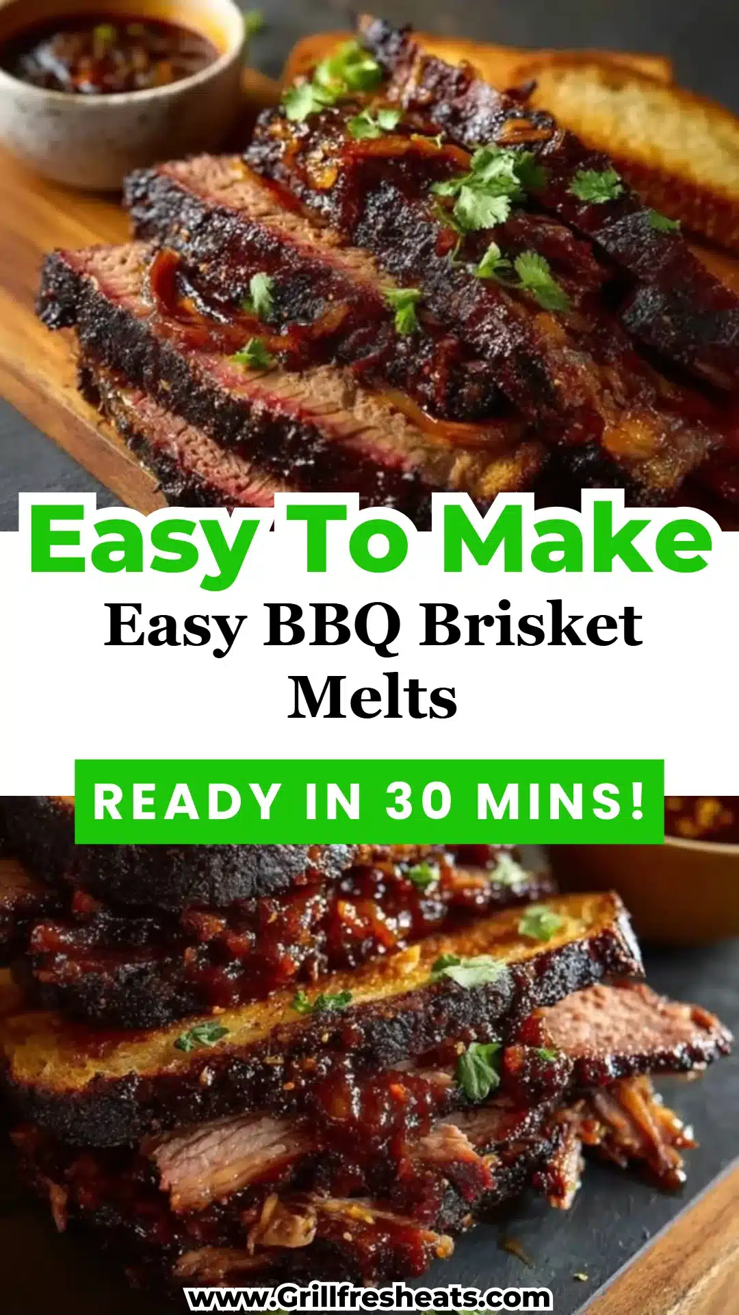 Easy BBQ Brisket Melts 1 Easy BBQ Brisket Melts