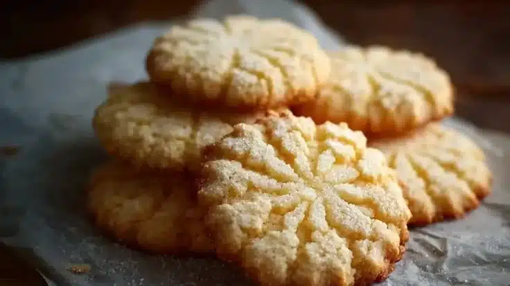 Grill Fresh Eats 5 Delicious easy condensed milk cookies displayed on a plate.