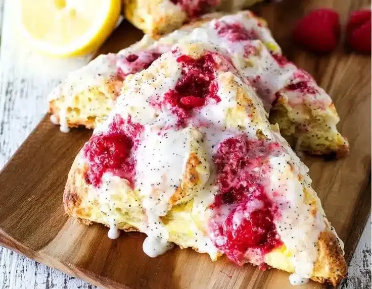 Easy Raspberry Lemon Scones