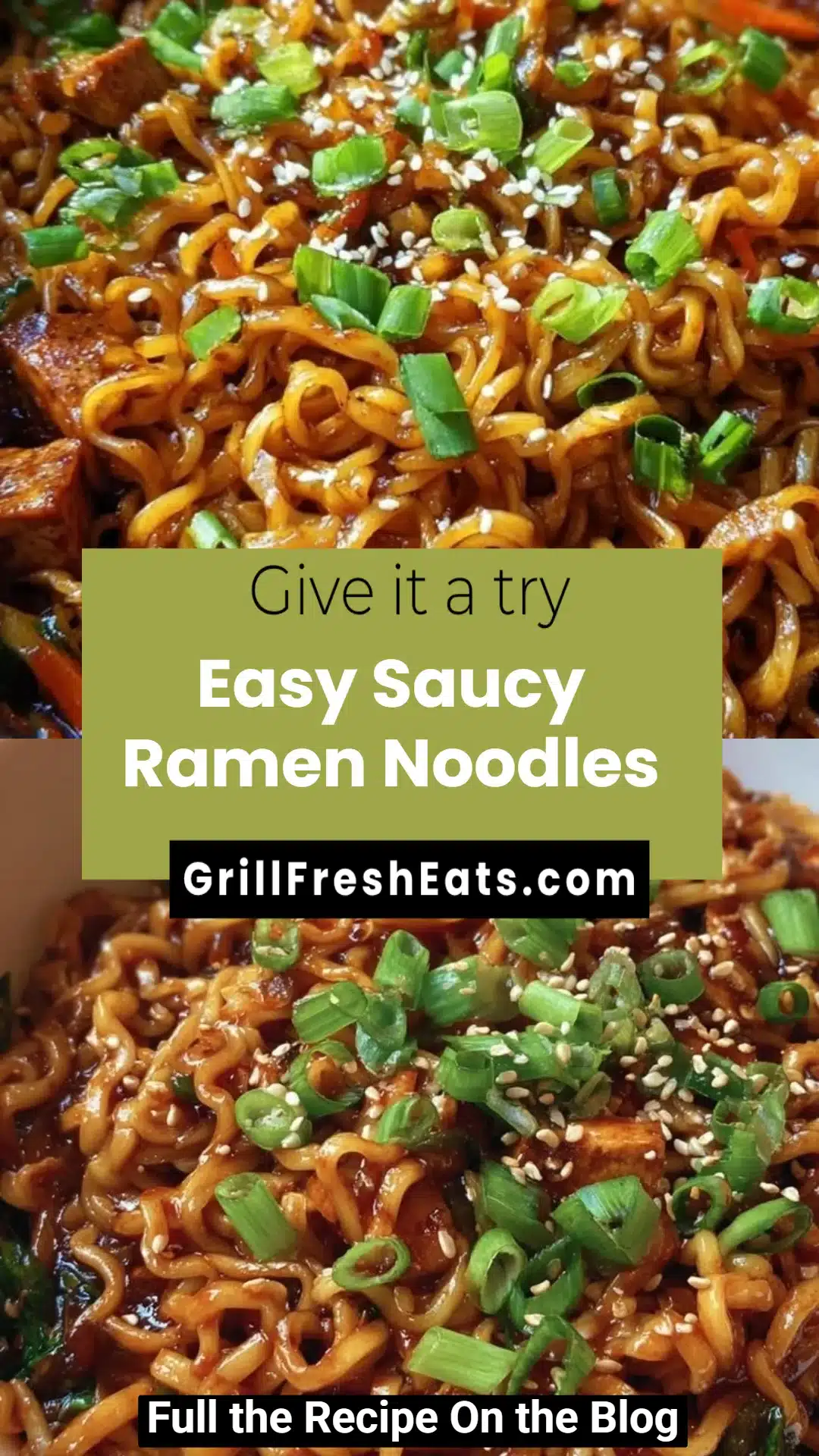 Easy Saucy Ramen Noodles