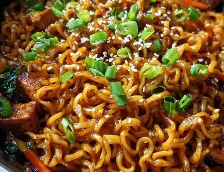 Easy Saucy Ramen Noodles