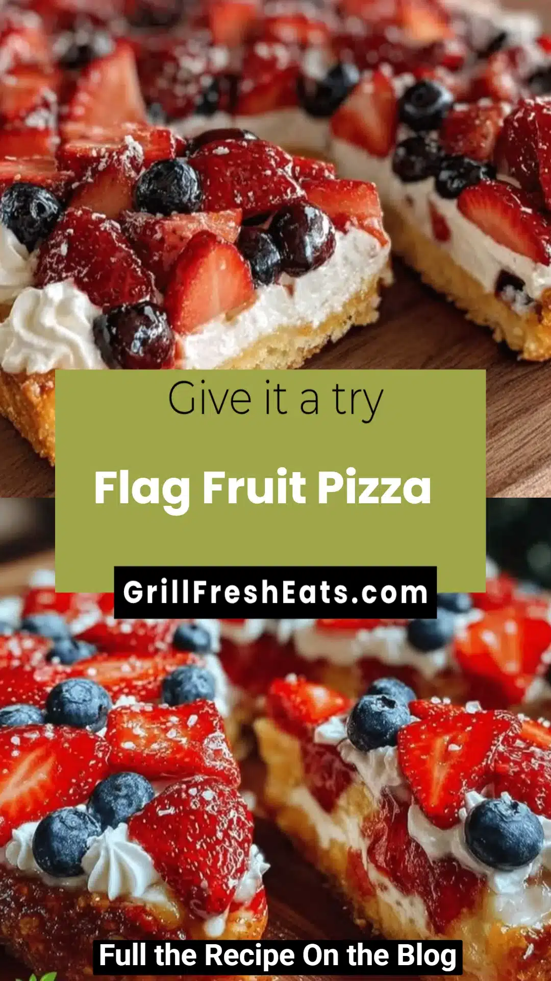 Flag Fruit Pizza