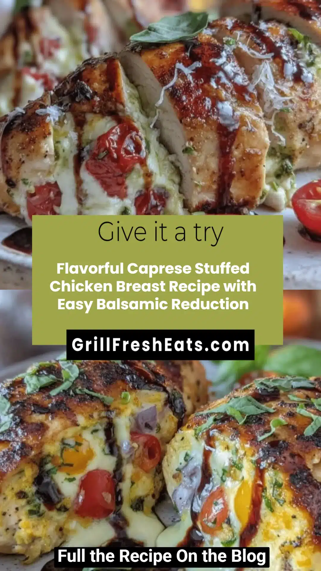 Flavorful Caprese Stuffed Chicken Breast Recipe with Easy Balsamic Reduction 1 Flavorful Caprese Stuffed Chicken Breast Recipe with Easy Balsamic Reduction