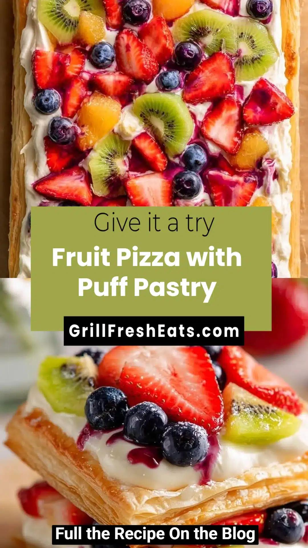 Fruit Pizza with Puff Pastry