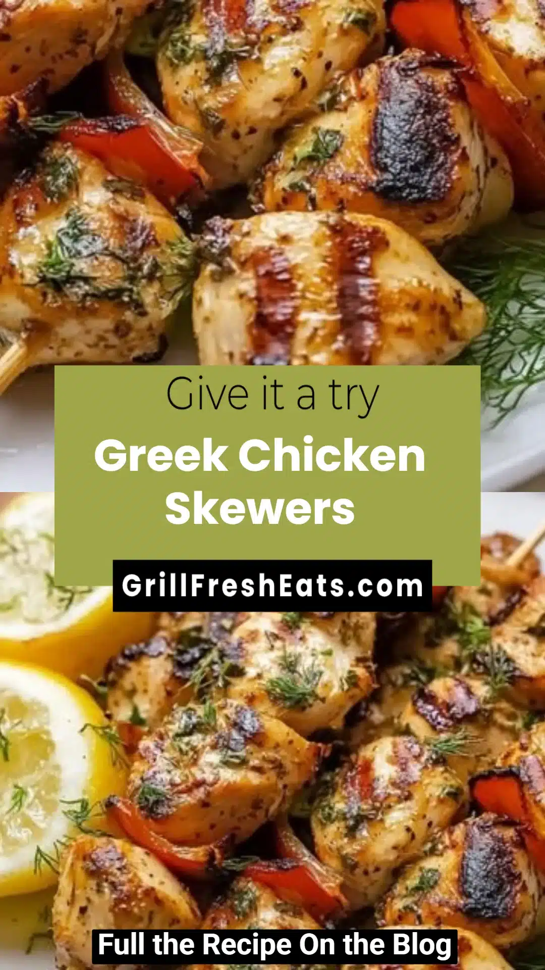Greek Chicken Skewers