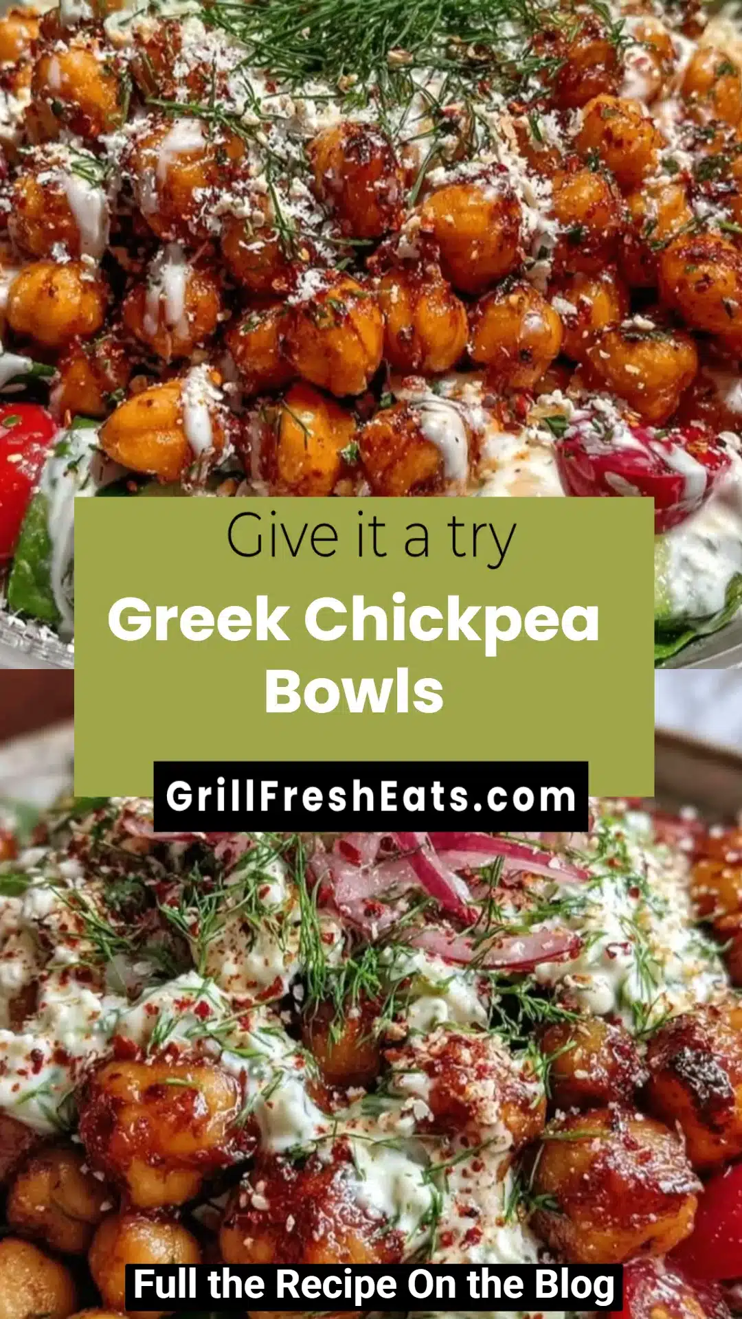Greek Chickpea Bowls 1 Greek Chickpea Bowls