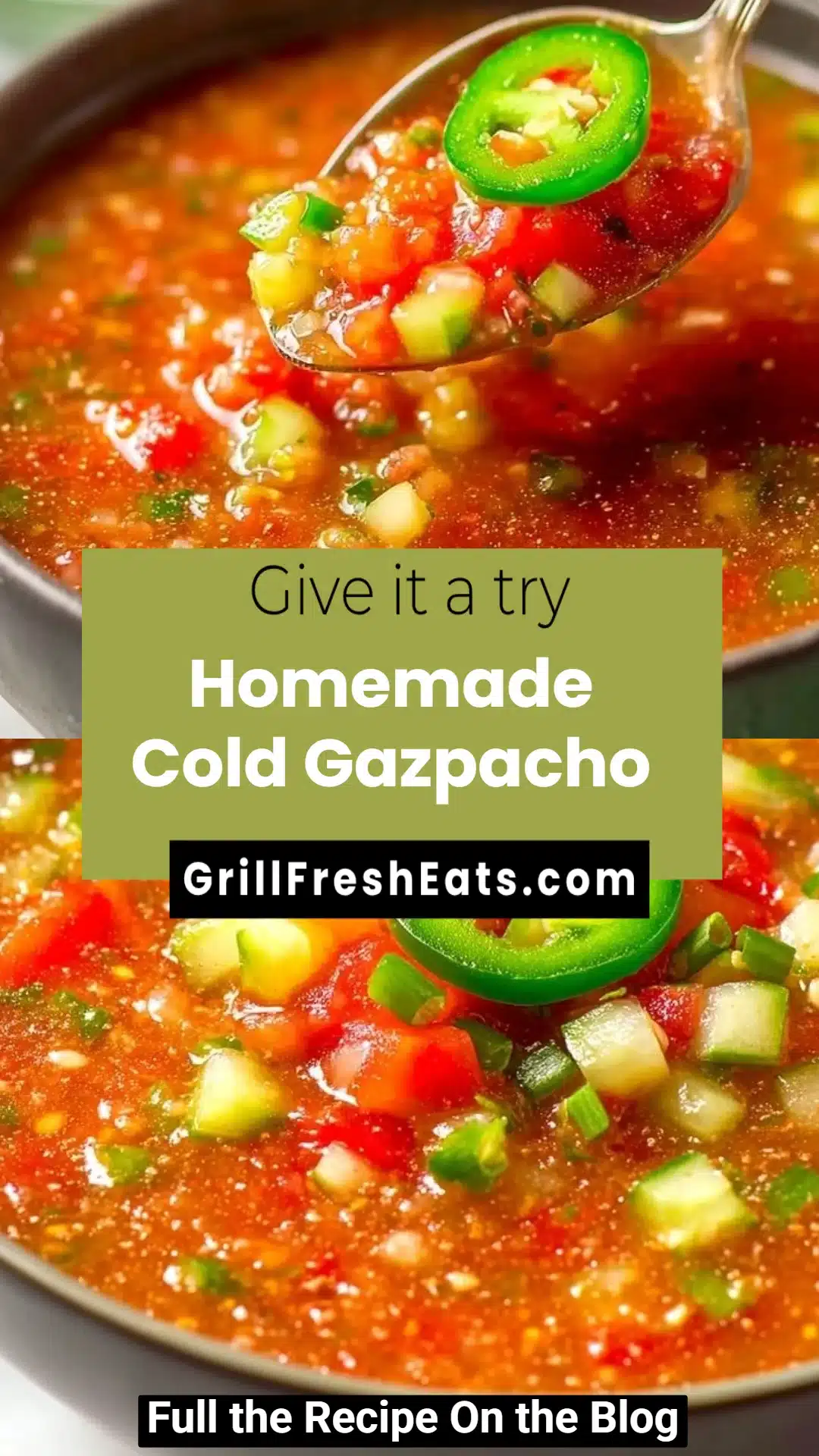 Homemade Cold Gazpacho