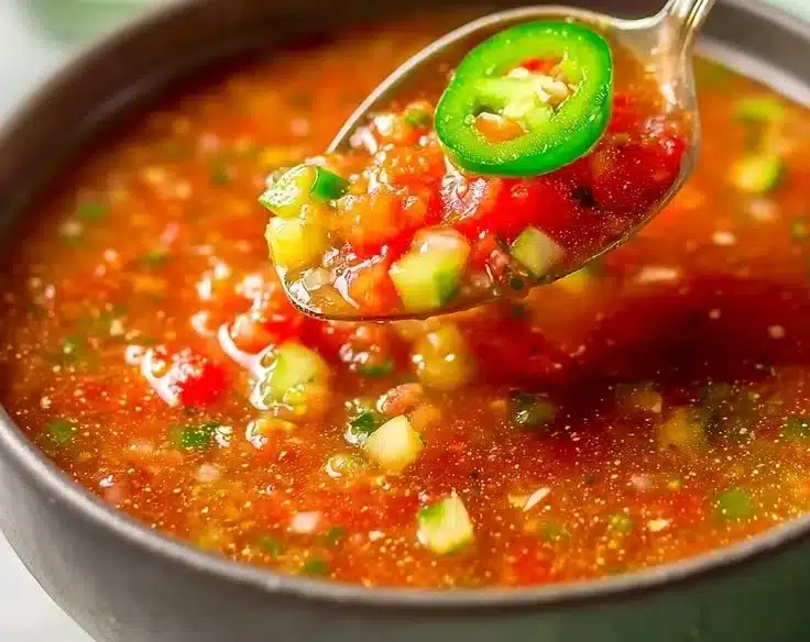 Homemade Cold Gazpacho