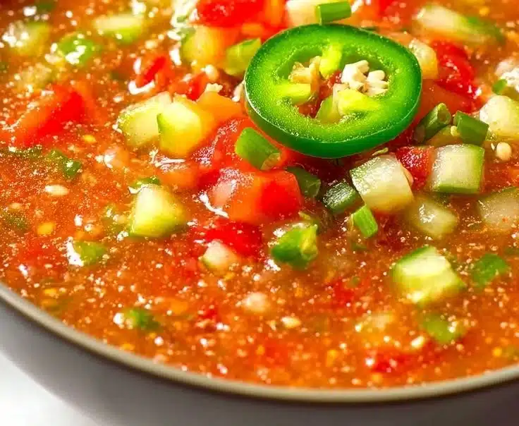 Homemade Cold Gazpacho
