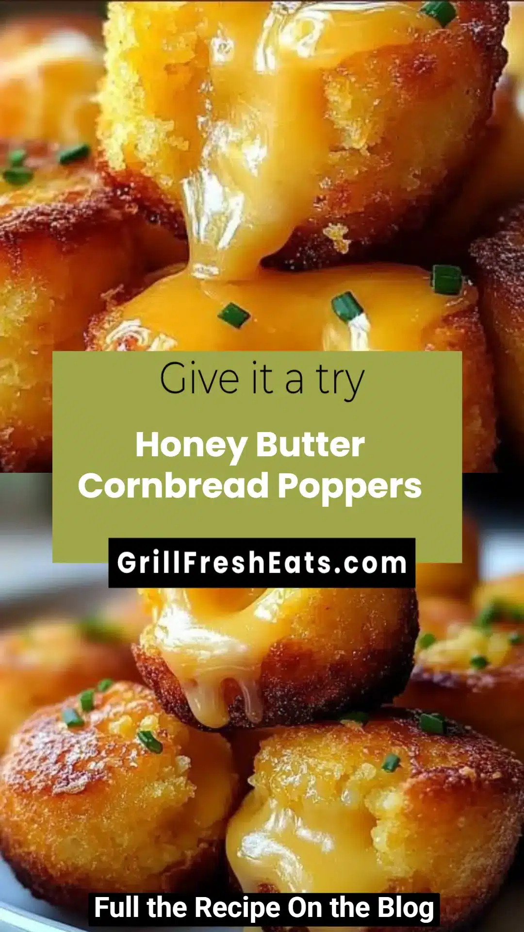 Honey Butter Cornbread Poppers